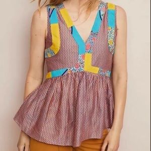 Anthropologie/Anupamaa | silk blend blouse